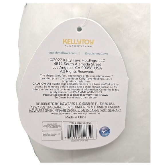 Squishmallows 8" Seagull Steve Cedar Point Check-In Series 1 Plush Fries - Picture 6 of 14